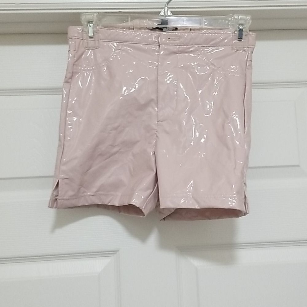 Fashion NOVA/Cardi B pink faux leather short small